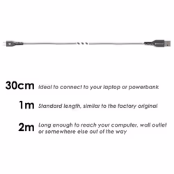 TECHGEAR 3 Pack STRONG Durable Braided USB C Charging & Data Sync Cables (30cm/1m/2m) Compatible with Samsung Tab S6 Lite, Tab...