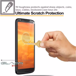 [2 Pack] TECHGEAR Moto E5 Play GLASS Edition, Genuine Tempered Glass Screen Protector Compatible with UK Motorola Moto E5 Play (5.3")