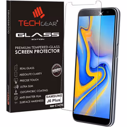 TECHGEAR GLASS Edition for Samsung Galaxy J6 Plus, J6+ 2018 Genuine Tempered Glass Screen Protector Compatible with Samsung G ...