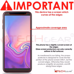 TECHGEAR [2 Pack] GLASS Edition for Samsung Galaxy J6 Plus, J6+ 2018 Genuine Tempered Glass Screen Protector Guard Cover...