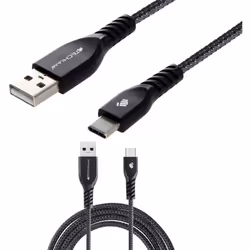 TECHGEAR STRONG High Durability Braided USB-C Charging & Data Sync Cable (3.3ft/1m) - for USB Type-C Devices Compatible with ...