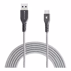 TECHGEAR Extra Long 2m / 6.5 Ft STRONG High Durability Braided USB C Charging & Data Sync Cable for USB Type-C Devices Compat ...