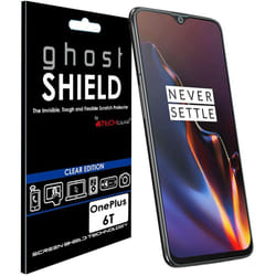 TECHGEAR Screen Protector for OnePlus 6T [ghostSHIELD] Reinforced TPU Screen Protector with FULL Screen Coverage including  [Curved Edges Protection]