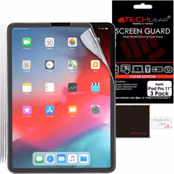 TECHGEAR 1 Pack of Screen Protectors for iPad Pro 11", CLEAR Screen Protector [Face ID & Pencil] Compatible with Apple iPad P ...