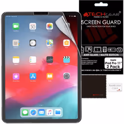 TECHGEAR 2 Pack of Anti Glare Screen Protectors for iPad Pro 11", MATTE Screen Protector Guard [Face ID Compatible]