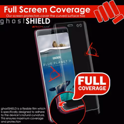 TECHGEAR Screen Protector for Sony Xperia XZ3 [ghostSHIELD Edition] Reinforced TPU Screen Protector, [FULL Screen Coverage][Edges Protection]