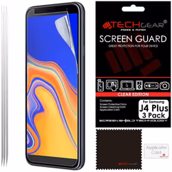 [3 Pack] Screen Protectors for Samsung Galaxy J4 Plus, J4+ 2018 CLEAR LCD Screen Protectors Cover Guards Compatible with Sams ...