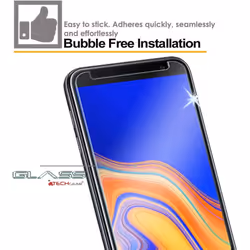 TECHGEAR GLASS Edition for Samsung Galaxy J4 Plus, J4+ 2018 Genuine Tempered Glass Screen Protector Compatible with Samsung Galaxy J4+