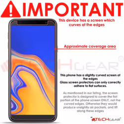 TECHGEAR [2 Pack] GLASS Edition for Samsung Galaxy J4 Plus, J4+ 2018 Genuine Tempered Glass Screen Protector Guard Cover...