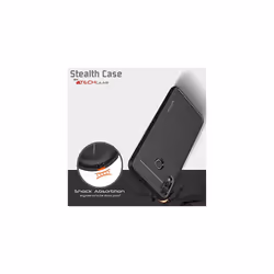 Stealth Case fits Honor 8X - Flexible, Shockproof, Slim Fit, Soft TPU Protective Shell Cover with Carbon Fibre Design Compatible with Honor 8X