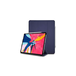 TECHGEAR Smart Case fits Apple iPad Pro 12.9 2018, [Apple Pencil Compatible] Case Tri-fold Stand Cover with Corner Protection [Auto Wake / Slee - Blue