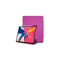 TECHGEAR Smart Case fits Apple iPad Pro 12.9 2018, [Apple Pencil Compatible] Case Tri-fold Stand Cover with Corner Protection [Auto Wake / Sl - Purple