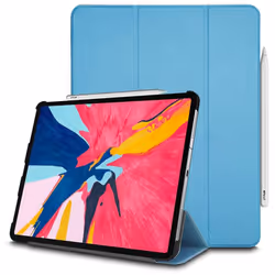 TECHGEAR Smart Case fits New Apple iPad Pro 12.9 2018, [Apple Pencil Compatible] Smart Case Tri-fold Stand Cover with Corner. ...