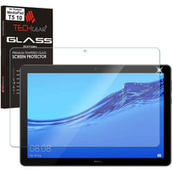 TECHGEAR GLASS Edition fits Huawei MediaPad T5 10 (10.1" Screen) - Genuine Tempered Glass Screen Protector Guard Cover Compatible with Huawei Mediapad