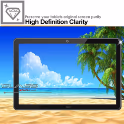 TECHGEAR GLASS Edition fits Huawei MediaPad T5 10 (10.1" Screen) - Genuine Tempered Glass Screen Protector Guard Cover Compatible with Huawei Mediapad