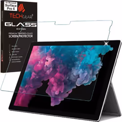 TECHGEAR GLASS Edition fits Microsoft Surface Pro 6 - Genuine Tempered Glass Screen Protector Guard Cover Compatible with...