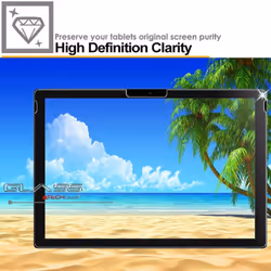 TECHGEAR GLASS Edition fits Microsoft Surface Pro 6 - Genuine Tempered Glass Screen Protector Guard Cover Compatible with...