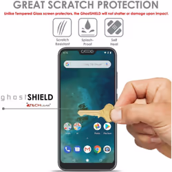 [3 Pack] TECHGEAR Screen Protectors for Xiaomi Mi A2 Lite [ghostSHIELD Edition] TPU Screen Protector with FULL Screen Coverage [Edges Protection]