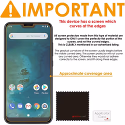 [3 Pack] TECHGEAR Screen Protectors for Xiaomi Mi A2 Lite, Ultra CLEAR Film Screen Protectors Cover Guards