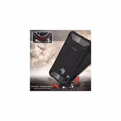 TECHGEAR P Smart 2019 Case - [Tough Armoured] ShockProof Dual-Layer Protective Heavy Duty Tough Cover Compatible with Huawei P Smart 2019 - (Black)