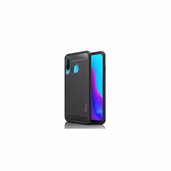 Stealth Case fits Huawei P30 Lite - Flexible, Shockproof, Ultra Slim, Soft TPU Protective Shell Cover with Carbon Fibre Detai ...