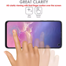 TECHGEAR [Pack of 3] Screen Protectors fit Samsung Galaxy S10e [ghostSHIELD Edition] Reinforced TPU film Screen Protector Guard...