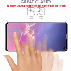 TECHGEAR Screen Protector fits Samsung Galaxy S10e [ghostSHIELD Edition] Genuine Reinforced TPU film Screen Protector s [FULL Screen Coverage]