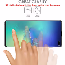 TECHGEAR Screen Protector fits Samsung Galaxy S10 Plus S10+ [ghostSHIELD Edition] Reinforced TPU film Screen Protector [FULL Screen Coverage]
