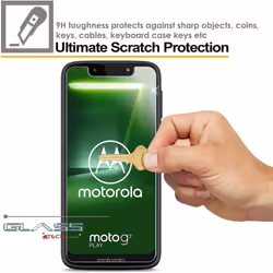 Moto G7 Power Screen Protector, TECHGEAR GLASS Edition Genuine Tempered Glass Screen Protector Compatible with Motorola Moto G7 Power