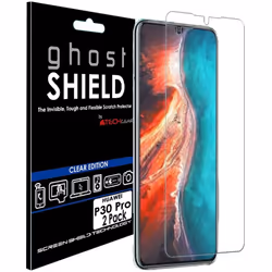 TECHGEAR [Pack of 2] Screen Protectors fit Huawei P30 Pro [ghostSHIELD Edition] Genuine Reinforced TPU film Screen Protector. ...