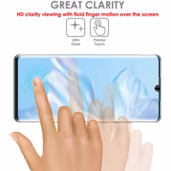 TECHGEAR [Pack of 2] Screen Protectors fit Huawei P30 Pro [ghostSHIELD Edition] Genuine Reinforced TPU film Screen Protector...