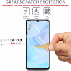 TECHGEAR [Pack of 3] Screen Protectors fit Huawei P30 Lite [ghostSHIELD Edition] Genuine Reinforced TPU film Screen Protector...