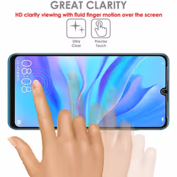 TECHGEAR [Pack of 2] Screen Protectors fit Huawei P30 Lite [ghostSHIELD Edition] Genuine Reinforced TPU film Screen Protector...