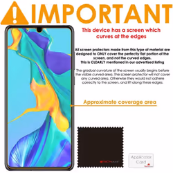 [3 Pack] TECHGEAR Screen Protectors fits Huawei P30 Lite, CLEAR LCD Film Screen Protectors Cover Guards Compatible with Huawei P30 Lite