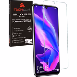 Screen Protector fits Huawei P30 Lite, TECHGEAR GLASS Edition Genuine Tempered Glass Screen Protector Compatible with Huawei ...