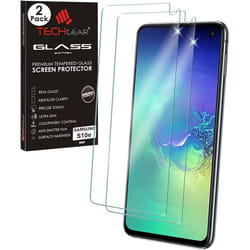TECHGEAR [2 Pack GLASS Edition Screen Protector Compatible with Samsung Galaxy S10E, Genuine Tempered Glass Screen Cover [2.5D...