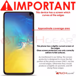 TECHGEAR [2 Pack GLASS Edition Screen Protector Compatible with Samsung Galaxy S10E, Genuine Tempered Glass Screen Cover [2.5D...