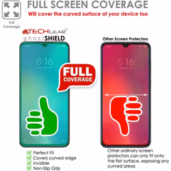 [2 Pack] TECHGEAR Screen Protectors for Xiaomi Mi 9 [ghostSHIELD Edition] Reinforced TPU Screen Protector with FULL Screen Coverage [Edges Protection]