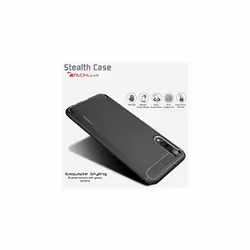 Samsung Galaxy A50 Carbon Fibre Case [Stealth Case] Flexible, Shockproof, Ultra Slim, Soft TPU Protective Shell Cover with Carbon Fibre