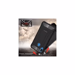 TECHGEAR Y7 2019 Case [Tough Armoured] ShockProof Dual-Layer Protective Heavy Duty Tough Cover Compatible with Huawei Y7 2019 - (Black)