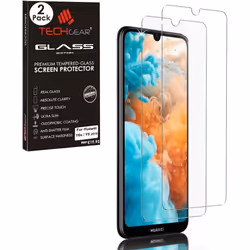 TECHGEAR [2 Pack GLASS Edition Screen Protector Compatible with Huawei Y6s / Y6 2019, Tempered Glass Screen Protector [2.5D.. ...