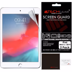 [2 Pack] TECHGEAR Anti Glare Screen Protectors for iPad Mini 5 (2019), MATTE Screen Protector Compatible with New 2019 Apple  ...