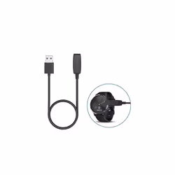 TECHGEAR Charger Compatible with Garmin Forerunner 235/35/ 64/230/ 630/645/ 645 Music/ 735XT/ Vivomove HR/Approach S20/ G10 Smart watch, USB Data Sync