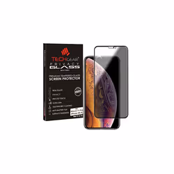 TECHGEAR Anti Spy Screen Protector for iPhone 11 Pro, iPhone XS, iPhone X - PRIVACY 3D GLASS Edition Genuine Tempered Glass F ...