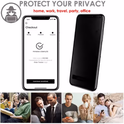 TECHGEAR [2 Pack Anti Spy Screen Protector for iPhone 11 Pro Max, iPhone XS Max - PRIVACY 3D GLASS Edition Genuine Tempered...