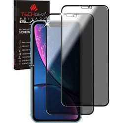 TECHGEAR [2 Pack] Anti Spy Screen Protector for iPhone 11, iPhone XR - PRIVACY 3D GLASS Edition Genuine Tempered Glass Full...