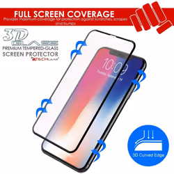 TECHGEAR Anti Glare Screen Protector for Apple iPhone 11 Pro, iPhone XS, iPhone X - MATTE GLASS Edition Genuine Tempered Glass Full Screen Protector