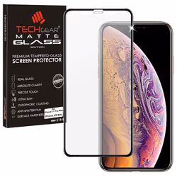 TECHGEAR Anti Glare Screen Protector for iPhone 11 Pro Max, iPhone XS Max - MATTE 3D GLASS Edition Genuine Tempered Glass Ful ...