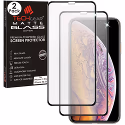 TECHGEAR [2 Pack] Anti Glare Screen Protector for iPhone 11 Pro, iPhone XS, X - MATTE 3D GLASS Edition Genuine Tempered Glass ...