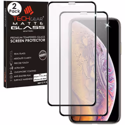 TECHGEAR [2 Pack Anti Glare Screen Protector for iPhone 11 Pro Max, iPhone XS Max - MATTE 3D GLASS Edition Genuine Tempered G ...
